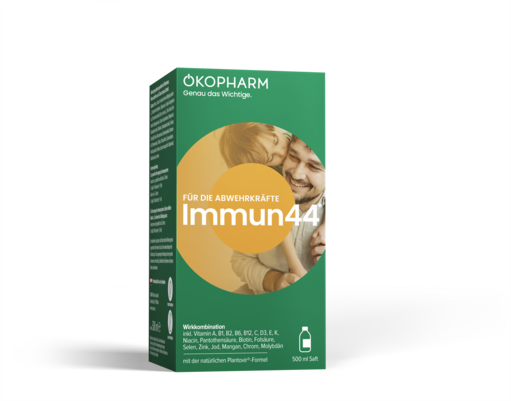 Ökopharm® Wirkkombination für die Abwehrkräfte Immun44® Saft 500mL, A-Nr.: 4865725 - 01
