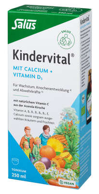 Sie sehen eine Packung Kindervital® mit Calcium + Vitamin D3, Produktbild: 01 Kindervital® mit Calcium + Vitamin D3, A-Nr.: 4299102 - 01