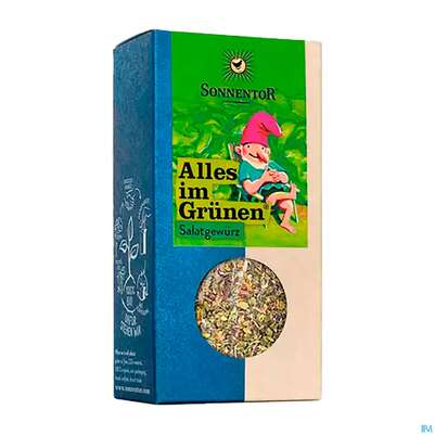 Sie sehen eine Packung Sonnentor Gewuerz/bio Salat Alles Im Gruenen Packung 00667 15g, Produktbild: 04 Sonnentor Gewuerz/bio Salat Alles Im Gruenen Packung 00667 15g, A-Nr.: 3391018 - 04