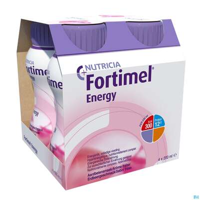 Sie sehen eine Packung Fortimel 1.5kcal 200ml Erdbeere 4st, Produktbild: 04 Fortimel 1.5kcal 200ml Erdbeere 4st, A-Nr.: 3237530 - 04