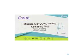 Diagnostika U.zubehoer Influenza/b Rsv Covid Ag Cordx Kombitest Schnelltest 1st, A-Nr.: 5731814 - 01