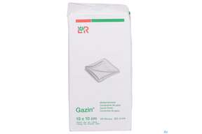 Mullkompressen Gazin Baumw.17faedig Unsteril 16fach 10x 10cm 100st, A-Nr.: 2384944 - 01