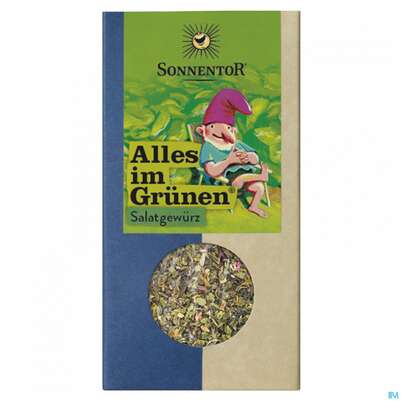 Sie sehen eine Packung Sonnentor Gewuerz/bio Salat Alles Im Gruenen Packung 00667 15g, Produktbild: 02 Sonnentor Gewuerz/bio Salat Alles Im Gruenen Packung 00667 15g, A-Nr.: 3391018 - 02