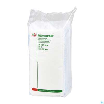 Saugkompresse Vliwazell Unsteril 10x 20cm 25st, A-Nr.: 2595500 - 02