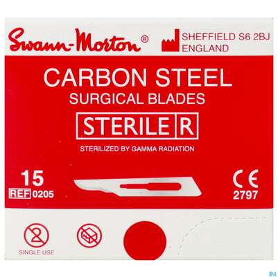 Skalpellklingen Swann Morton Gr 15 Smks15 1pk, A-Nr.: 0952864 - 01