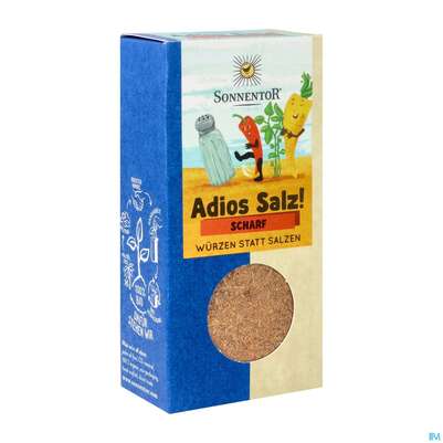 Sie sehen eine Packung Sonnentor Adios Salz Gemuesewuerze Scharf 00824 50g, Produktbild: 02 Sonnentor Adios Salz Gemuesewuerze Scharf 00824 50g, A-Nr.: 4367660 - 02