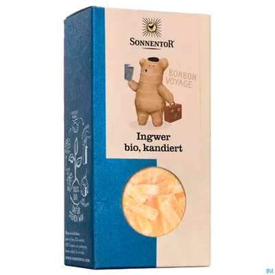 Sie sehen eine Packung Sonnentor Ingwer/bio Kandiert 00465 75g, Produktbild: 04 Sonnentor Ingwer/bio Kandiert 00465 75g, A-Nr.: 3391171 - 04