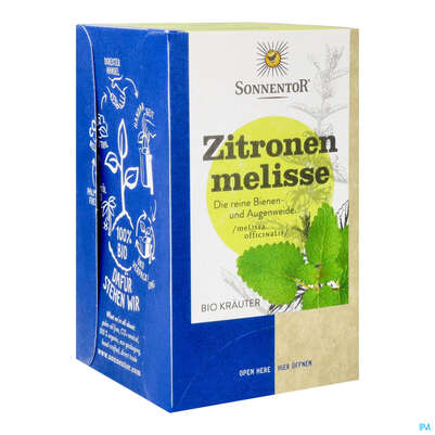 Sonnentor Tee/bio Zitronenmelisse Doppelkammmerbtl 02562 18st, A-Nr.: 5048336 - 05