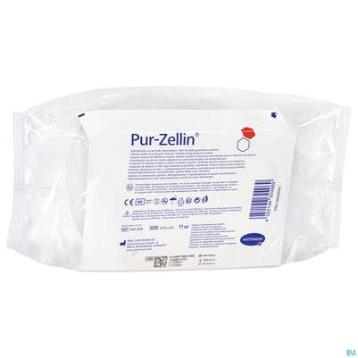 Sie sehen eine Packung Pur-zellin Keimreduziert 4x 5cm 1st, Produktbild: 01 Pur-zellin Keimreduziert 4x 5cm 1st, A-Nr.: 5759511 - 01