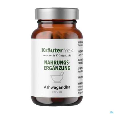 Sie sehen eine Packung Ashwagandha Extrakt Kapseln 500mg Schlafbeere Lactosefrei, Vegan 60st, Produktbild: 01 Ashwagandha Extrakt Kapseln 500mg Schlafbeere Lactosefrei, Vegan 60st, A-Nr.: 5208395 - 01