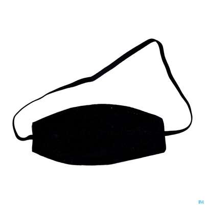 Sie sehen eine Packung Augenbinden +gummiband Oval Schwarz 1st, Produktbild: 01 Augenbinden +gummiband Oval Schwarz 1st, A-Nr.: 3591349 - 01