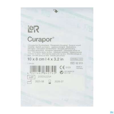 Wundverband Curapor Steril Chirurgisch 10x 8cm 1st, A-Nr.: 4534170 - 02