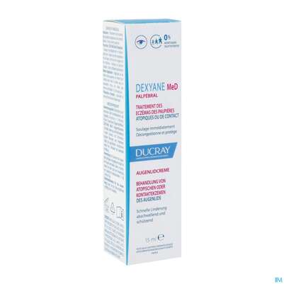 Sie sehen eine Packung Ducray Dexyane Med Creme Augenlid Neu 15ml, Produktbild: 04 Ducray Dexyane Med Creme Augenlid Neu 15ml, A-Nr.: 5659703 - 04