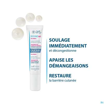 Sie sehen eine Packung Ducray Dexyane Med Creme Augenlid Neu 15ml, Produktbild: 12 Ducray Dexyane Med Creme Augenlid Neu 15ml, A-Nr.: 5659703 - 12