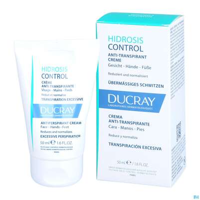 Sie sehen eine Packung Ducray Hidrosis Control Hidrosis Control Creme Für Gesicht, Hände Und Füße 50ml, Produktbild: 06 Ducray Hidrosis Control Hidrosis Control Creme Für Gesicht, Hände Und Füße 50ml, A-Nr.: 5607362 - 06