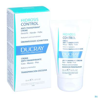 Sie sehen eine Packung Ducray Hidrosis Control Hidrosis Control Creme Für Gesicht, Hände Und Füße 50ml, Produktbild: 07 Ducray Hidrosis Control Hidrosis Control Creme Für Gesicht, Hände Und Füße 50ml, A-Nr.: 5607362 - 07