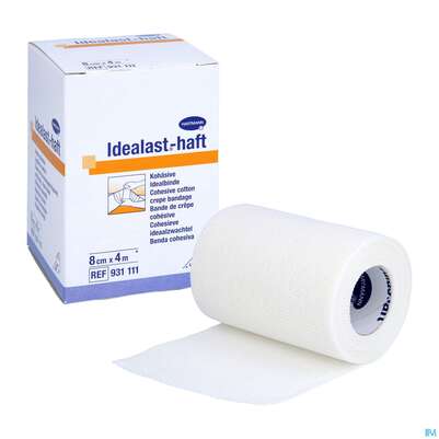 Elastische Binden Idealast/haft Kohaesiv Weiss 4mx 8cm 1st, A-Nr.: 1457517 - 07