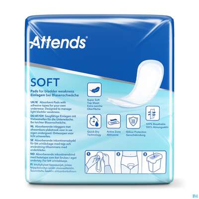 Inkontinenz Attends Einlagen Soft 2 Normal 30st, A-Nr.: 4577280 - 04