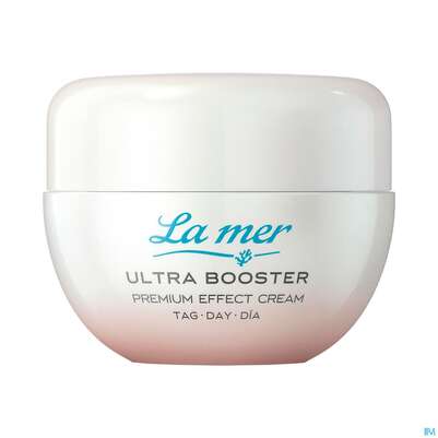 Sie sehen eine Packung La Mer Mit Parfum Ultra/booster/premium Effect Cream Tag Tiege 50ml, Produktbild: 01 La Mer Mit Parfum Ultra/booster/premium Effect Cream Tag Tiege 50ml, A-Nr.: 5702646 - 01