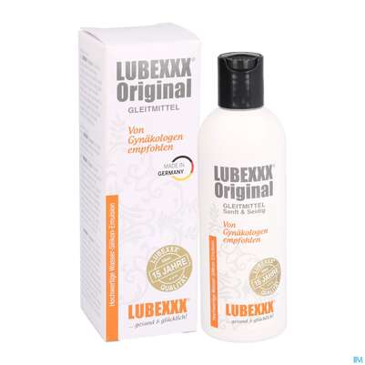 Sie sehen eine Packung Lubexxx Original Gleitgel Bodyglide 150ml, Produktbild: 04 Lubexxx Original Gleitgel Bodyglide 150ml, A-Nr.: 3741079 - 04