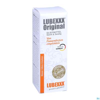 Sie sehen eine Packung Lubexxx Original Gleitgel Bodyglide 50ml, Produktbild: 03 Lubexxx Original Gleitgel Bodyglide 50ml, A-Nr.: 2994826 - 03