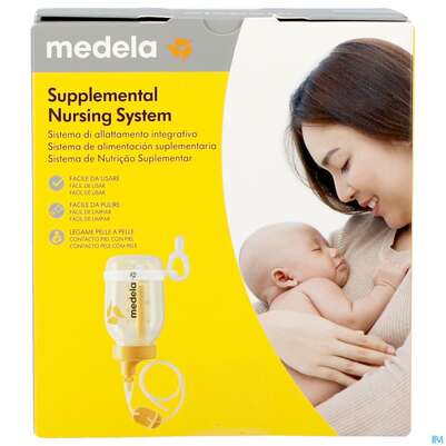 Sie sehen eine Packung Medela Brusternaehrungs-set Neu 1st, Produktbild: 01 Medela Brusternaehrungs-set Neu 1st, A-Nr.: 5743929 - 01