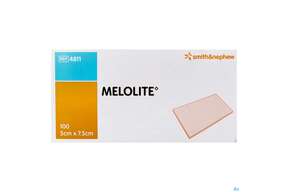 Melolite Wundkompresse Nichthaftend Steril 7,5x 5cm 100st, A-Nr.: 0743362 - 01