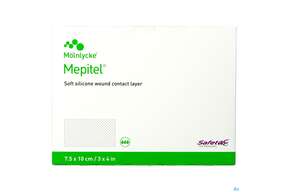 Netzauflagen Mepitel Silikon Steril 5x7,5cm 10st, A-Nr.: 1519514 - 01