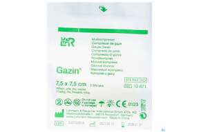 Mullkompressen Gazin Baumw.17faedig Steril 16fach 7,5x7,5cm 5st, A-Nr.: 2570138 - 01