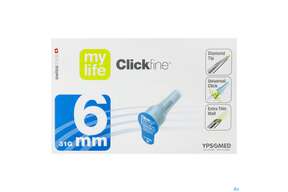 Diagnostika U.zubehoer Mylife Clickfine Pen-nadeln 31gx 6mm 100st, A-Nr.: 3943630 - 01