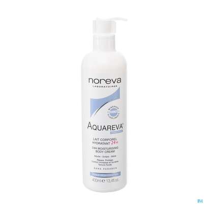 Sie sehen eine Packung Noreva Aquareva Körpermilch 400ml, Produktbild: 02 Noreva Aquareva Körpermilch 400ml, A-Nr.: 4095055 - 02