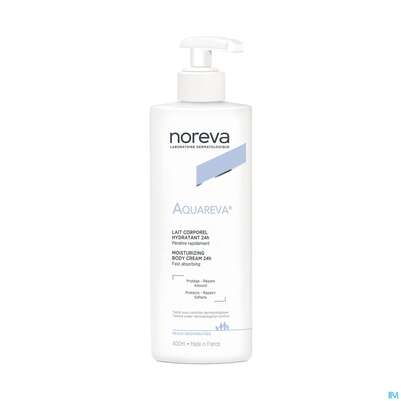 Sie sehen eine Packung Noreva Aquareva Körpermilch 400ml, Produktbild: 04 Noreva Aquareva Körpermilch 400ml, A-Nr.: 4095055 - 04