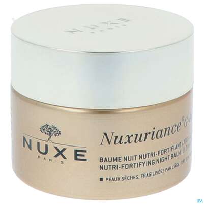Sie sehen eine Packung Nuxe Nuxuriance Anti-aging Intensiv Gold Nacht Balsam 50ml, Produktbild: 07 Nuxe Nuxuriance Anti-aging Intensiv Gold Nacht Balsam 50ml, A-Nr.: 5267593 - 07