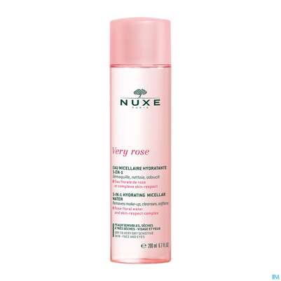 Sie sehen eine Packung Nuxe Very Rose Clean/water Trockene-sehr Trock.h 200ml, Produktbild: 05 Nuxe Very Rose Clean/water Trockene-sehr Trock.h 200ml, A-Nr.: 5301290 - 05