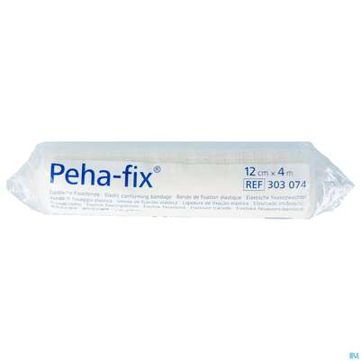 Sie sehen eine Packung Elastische Binden Peha-fix Fixierbinde 4mx 12cm 1st, Produktbild: 01 Elastische Binden Peha-fix Fixierbinde 4mx 12cm 1st, A-Nr.: 4902834 - 01