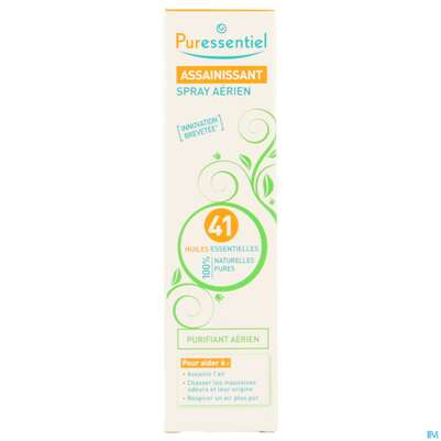 Sie sehen eine Packung Puressentiel Luftreiniger Raumspray +41 Aetherischen Oelen 75ml, Produktbild: 01 Puressentiel Luftreiniger Raumspray +41 Aetherischen Oelen 75ml, A-Nr.: 5233281 - 01
