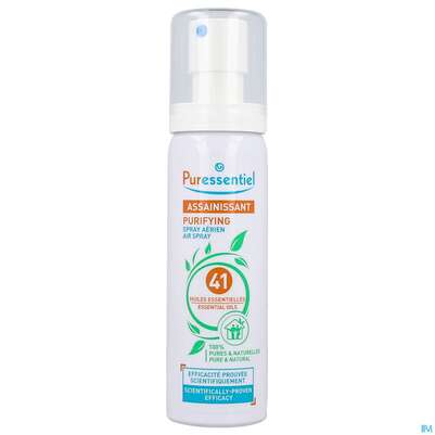 Sie sehen eine Packung Puressentiel Luftreiniger Raumspray +41 Aetherischen Oelen 75ml, Produktbild: 03 Puressentiel Luftreiniger Raumspray +41 Aetherischen Oelen 75ml, A-Nr.: 5233281 - 03