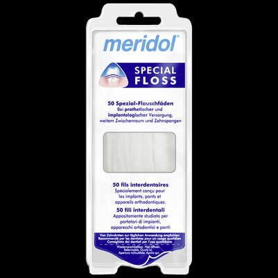 meridol® Special-Floss Spezial-Zahnseide 50 Stk., A-Nr.: 5173780 - 01