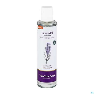 Sie sehen eine Packung Taoasis Lavendel Gesichtstonikum Bio|demeter 50ml, Produktbild: 01 Taoasis Lavendel Gesichtstonikum Bio|demeter 50ml, A-Nr.: 4280568 - 01