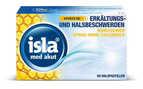 isla med akut Zitrus-Honig Halspastillen 50 Stück, A-Nr.: 5817705 - 01