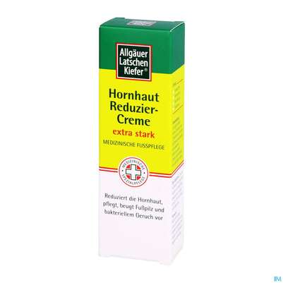 Sie sehen eine Packung Allgaeuer Latschenkiefer Hornhaut Reduzier-creme Extra Stark Neu 30ml, Produktbild: 03 Allgaeuer Latschenkiefer Hornhaut Reduzier-creme Extra Stark Neu 30ml, A-Nr.: 4834848 - 03