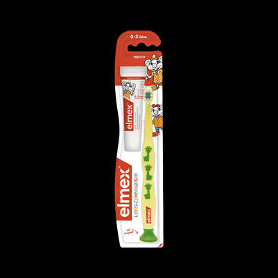 elmex® Lernzahnbürste + Zahncreme, A-Nr.: 3935406 - 01