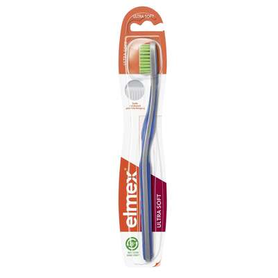 Sie sehen eine Packung elmex® Ultra Soft Zahnbürste, Produktbild: 01 elmex® Ultra Soft Zahnbürste, A-Nr.: 5428027 - 01