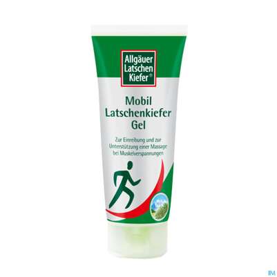 Sie sehen eine Packung Allgäuer Latschenkiefer Mobil Latschenkiefer Gel 100ml, Produktbild: 01 Allgäuer Latschenkiefer Mobil Latschenkiefer Gel 100ml, A-Nr.: 3139951 - 01