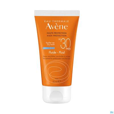 Sie sehen eine Packung Avène Sonnenfluid Spf 30+ 50ml, Produktbild: 04 Avène Sonnenfluid Spf 30+ 50ml, A-Nr.: 5212758 - 04