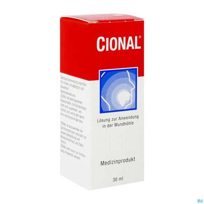 Sie sehen eine Packung Cional Konzetrat Anwendung Mund 30ml, Produktbild: 02 Cional Konzetrat Anwendung Mund 30ml, A-Nr.: 4036880 - 02