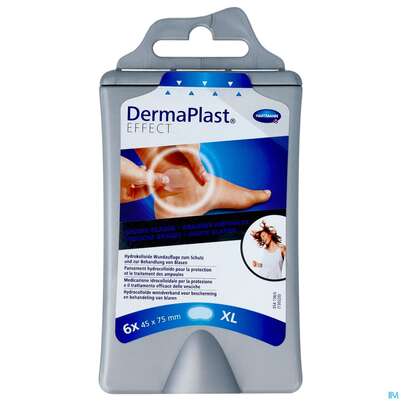 Sie sehen eine Packung Blasenpflaster Dermaplast Twintec Xl Blase 6st, Produktbild: 01 Blasenpflaster Dermaplast Twintec Xl Blase 6st, A-Nr.: 4331314 - 01