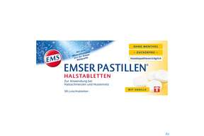 Emser Pastillen Zuckerfrei +vanille (o.menthol) 30st, A-Nr.: 4371265 - 01