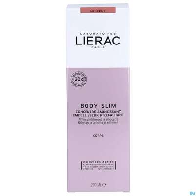 Sie sehen eine Packung Lierac Body/slim Global Slimming Concentrate Neu 200ml, Produktbild: 01 Lierac Body/slim Global Slimming Concentrate Neu 200ml, A-Nr.: 5441134 - 01