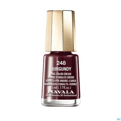 Sie sehen eine Packung Mavala Nagellacke 248 Burgundy 5ml, Produktbild: 03 Mavala Nagellacke 248 Burgundy 5ml, A-Nr.: 3416474 - 03